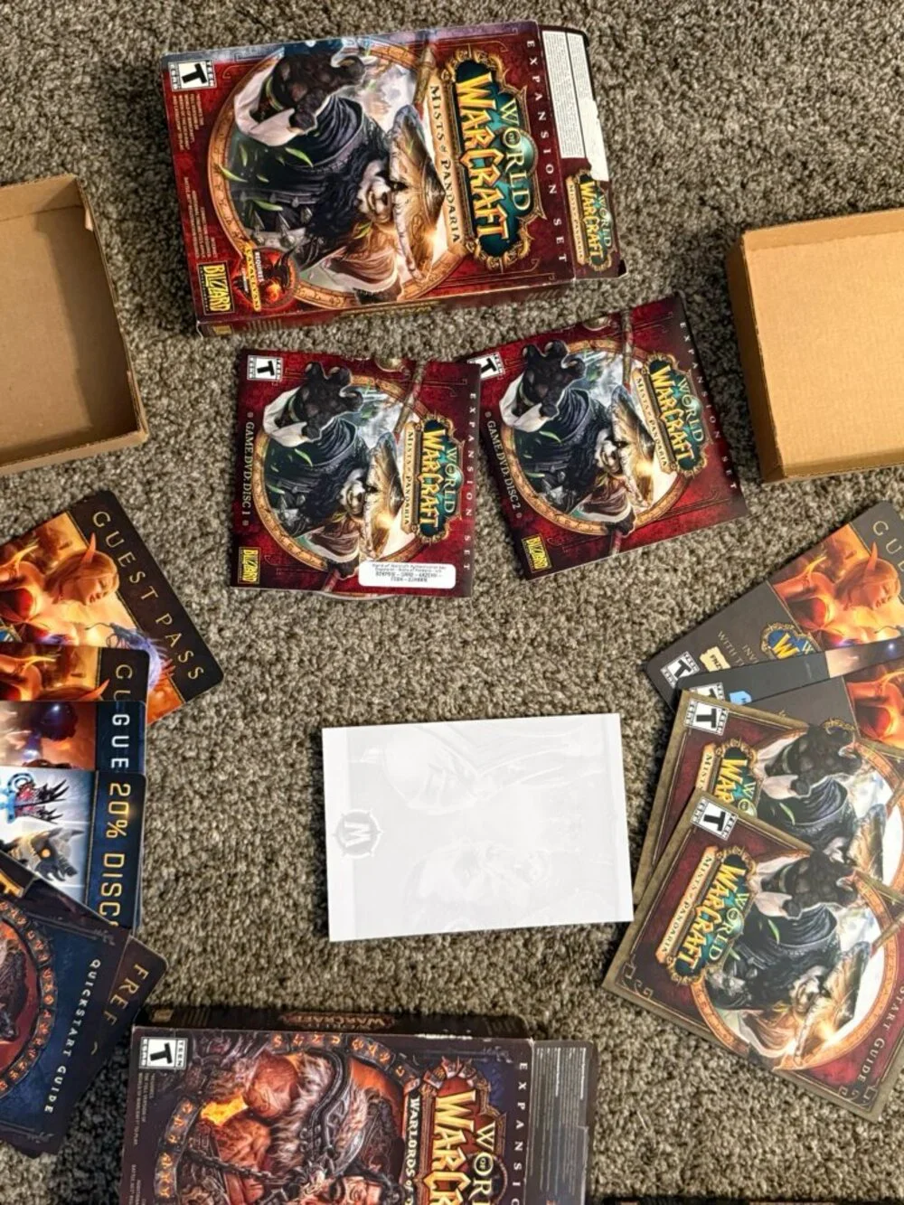 World of Warcraft PC Expansion Lot - Draenor, Pandaria, Cataclysm